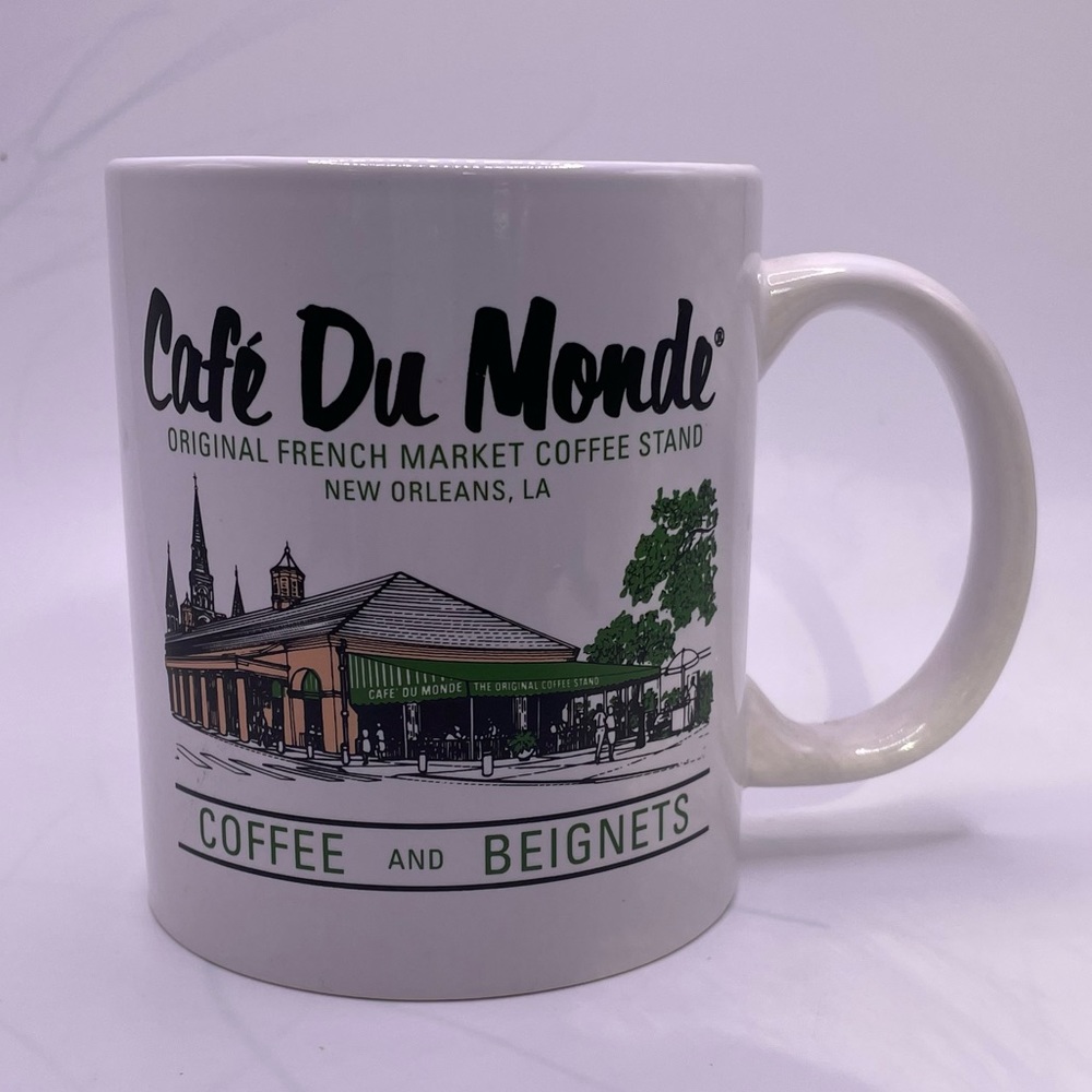 Cafe Du Monde Coffee and Beignets French Market Mug Cup New Orleans Louisiana